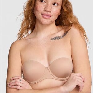 Victoria's Secret Pink Strapless Multiway Push Up Nude Bra